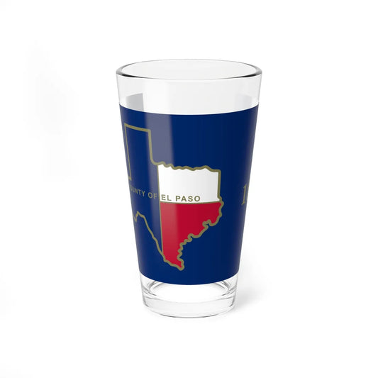 Flag of El Paso County Texas (United States) Pint Glass 16oz 16oz - Go Mug Yourself