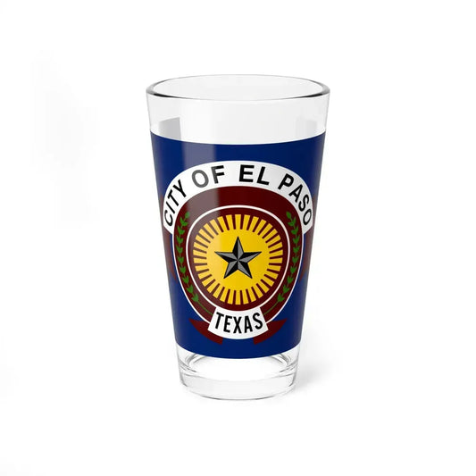 Flag of El Paso, Texas - Pint Glass 16oz 16oz - Go Mug Yourself