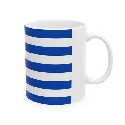 Flag of El Salvador 1869 (El Salvador) White Coffee Mug - Go Mug Yourself
