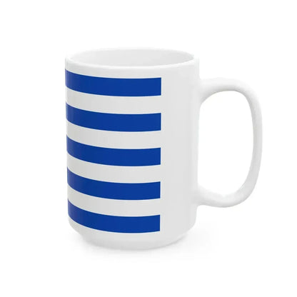 Flag of El Salvador 1869 (El Salvador) White Coffee Mug - Go Mug Yourself