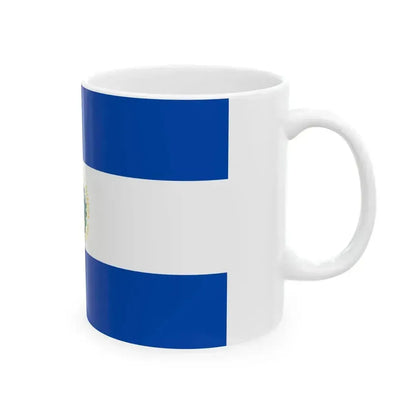 Flag of El Salvador 3-2 (El Salvador) White Coffee Mug - Go Mug Yourself