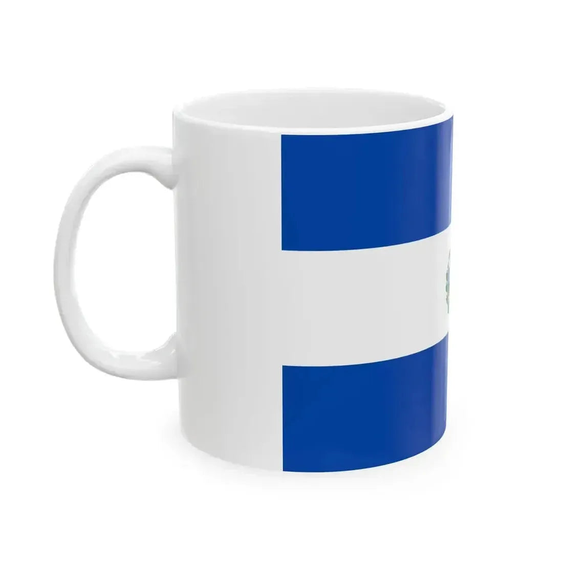 Flag of El Salvador 3-2 Fictional alternative (El Salvador) White Coffee Mug - Go Mug Yourself