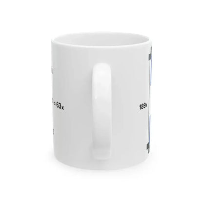Flag of El Salvador Construction Sheet (El Salvador) White Coffee Mug - Go Mug Yourself