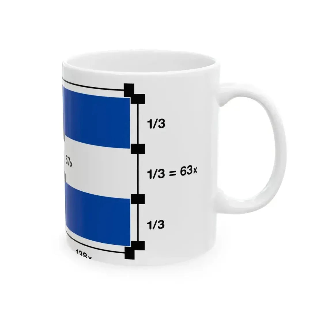 Flag of El Salvador Construction Sheet (El Salvador) White Coffee Mug - Go Mug Yourself