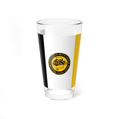 Flag of Elba Alabama (United States) Pint Glass 16oz 16oz - Go Mug Yourself