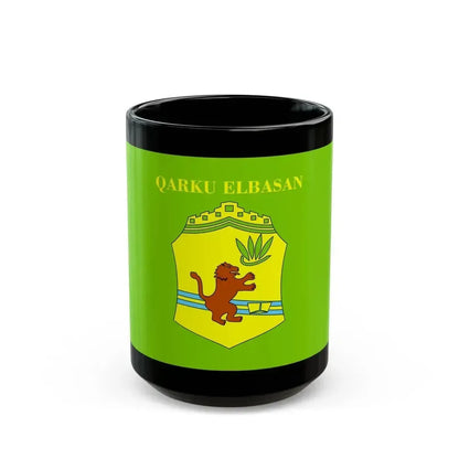 Flag of Elbasan Albania - Black Coffee Mug 15oz - Go Mug Yourself