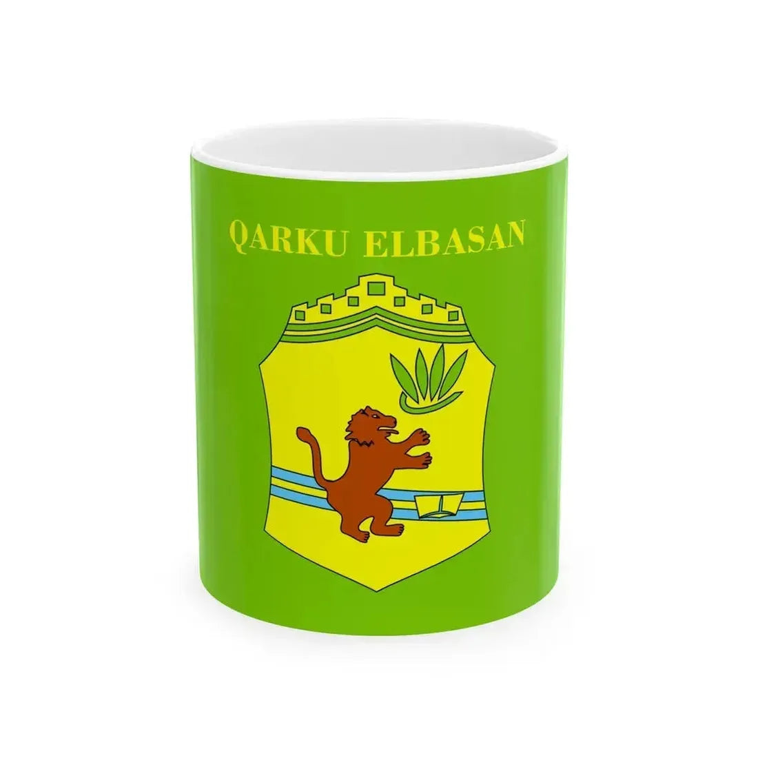 Flag of Elbasan Albania - White Coffee Mug 11oz - Go Mug Yourself