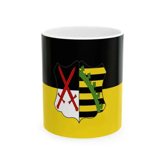 Flag of Electoral Saxony (Germany) White Coffee Mug 11oz - Go Mug Yourself