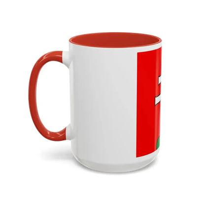 Flag of Elfingen Switzerland - Accent Coffee Mug - Go Mug Yourself