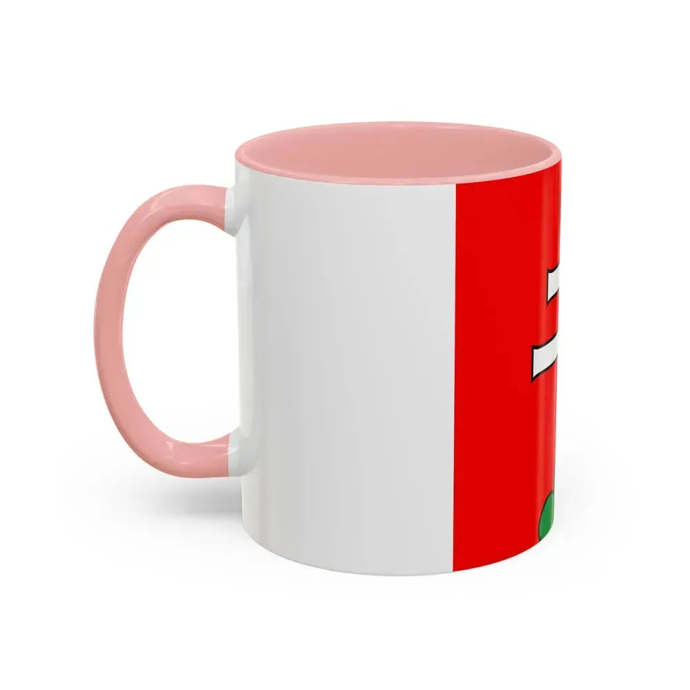 Flag of Elfingen Switzerland - Accent Coffee Mug - Go Mug Yourself