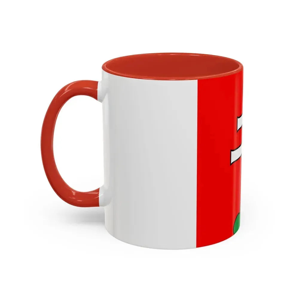 Flag of Elfingen Switzerland - Accent Coffee Mug - Go Mug Yourself