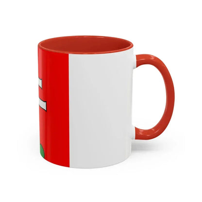 Flag of Elfingen Switzerland - Accent Coffee Mug - Go Mug Yourself