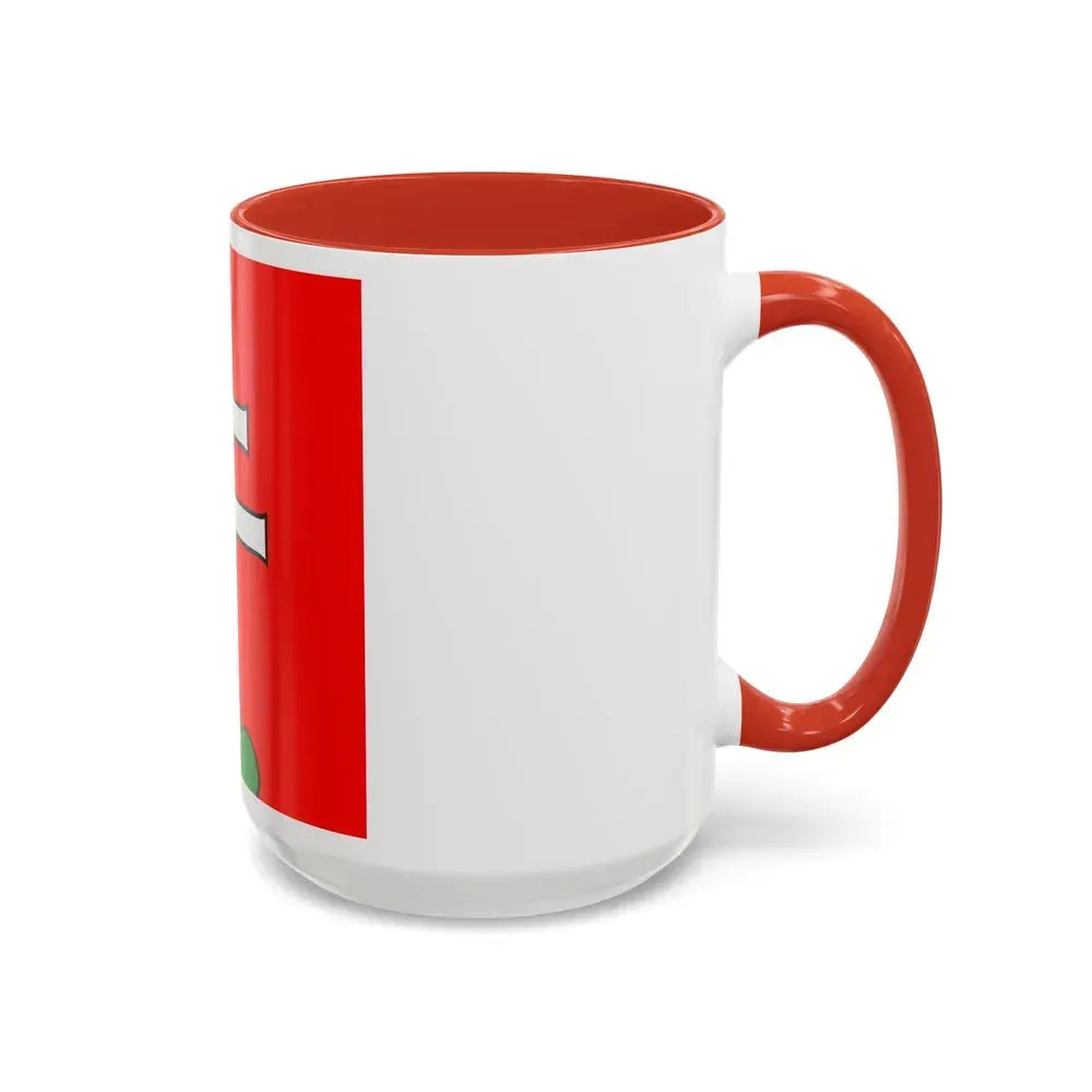 Flag of Elfingen Switzerland - Accent Coffee Mug - Go Mug Yourself