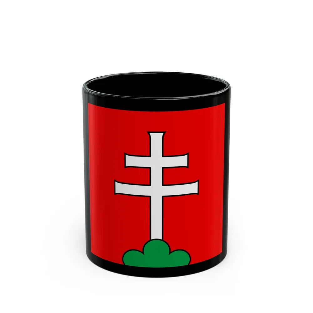 Flag of Elfingen Switzerland - Black Coffee Mug-11oz-Go Mug Yourself