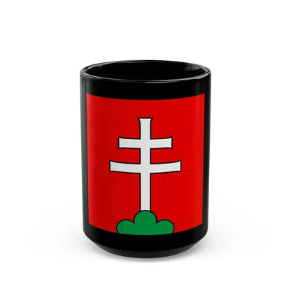 Flag of Elfingen Switzerland - Black Coffee Mug 15oz - Go Mug Yourself