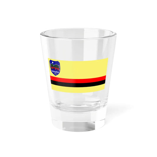 Flag of Želino Municipality North Macedonia (North Macedonia) Shot Glass 1.5oz 1.5oz - Go Mug Yourself