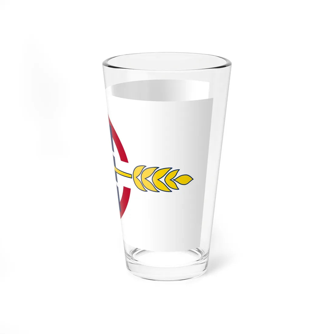 Flag of Elkhart County Indiana (India) Pint Glass 16oz - Go Mug Yourself