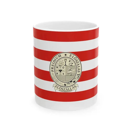 Flag of Eloszallas (Hungary) White Coffee Mug 11oz - Go Mug Yourself
