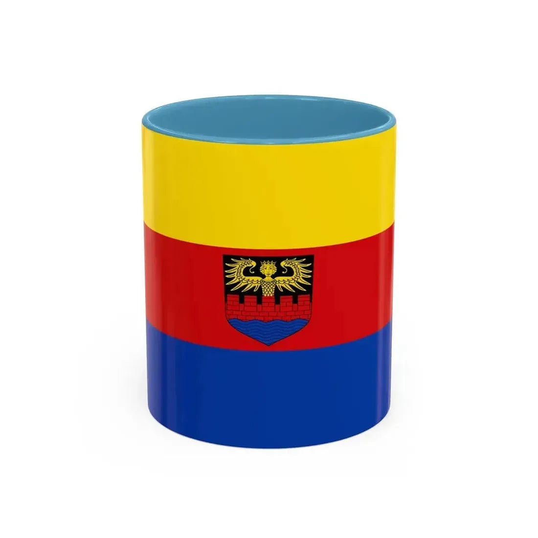 Flag of Emden Germany - Accent Coffee Mug 11oz Light Blue - Go Mug Yourself