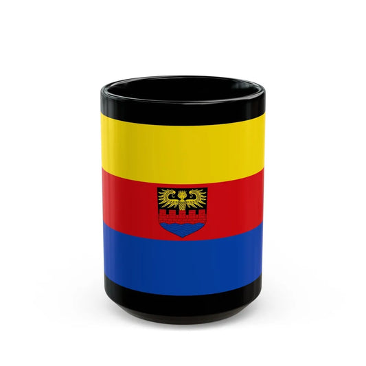 Flag of Emden Germany - Black Coffee Mug-15oz-Go Mug Yourself