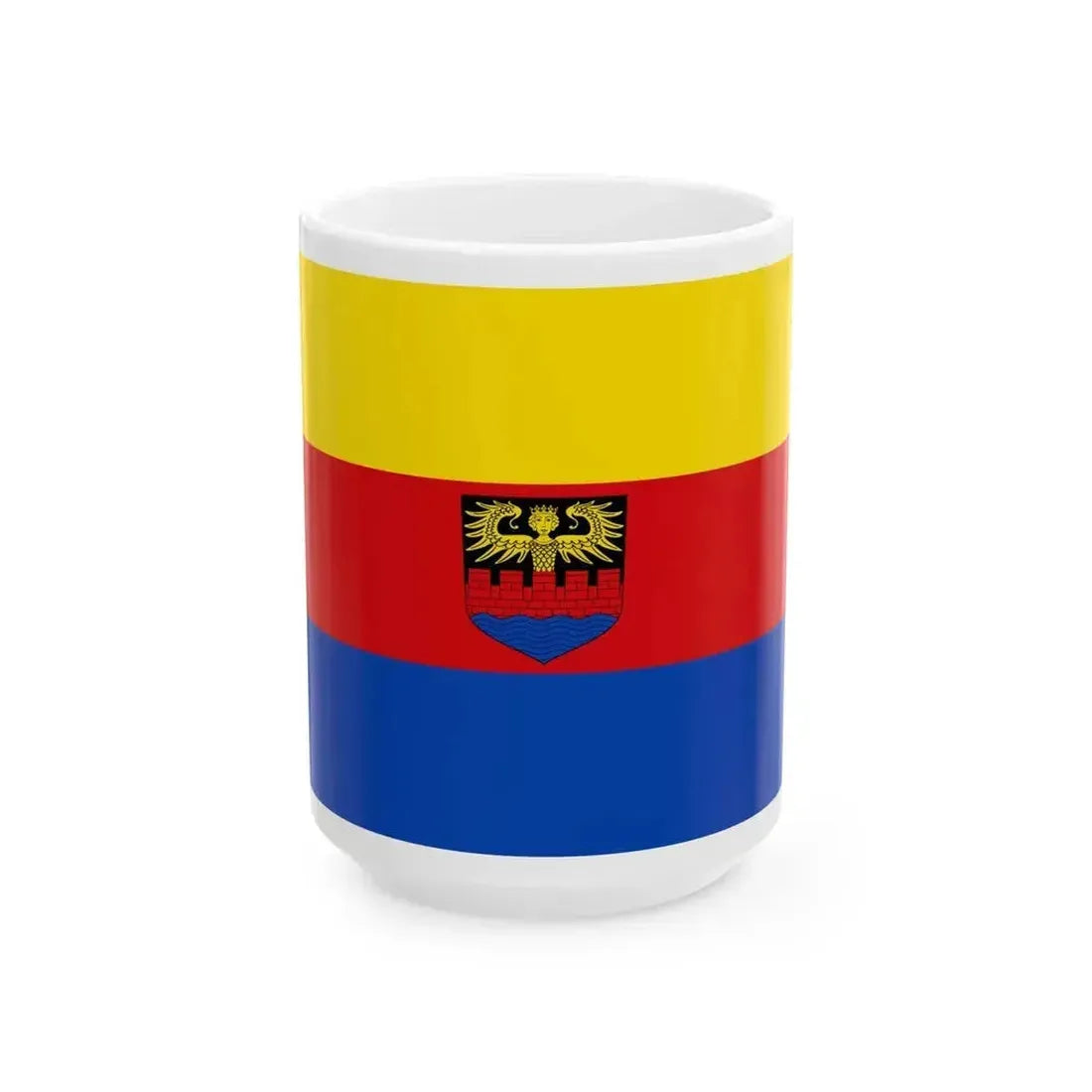 Flag of Emden Germany - White Coffee Mug 15oz - Go Mug Yourself