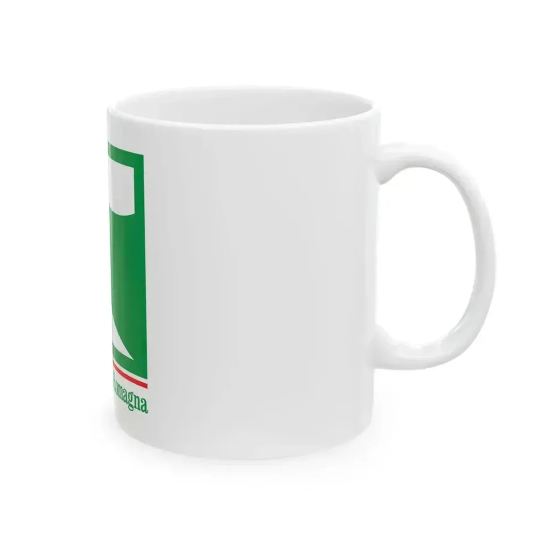 Flag of Emilia-Romagna de facto (Italy) White Coffee Mug - Go Mug Yourself