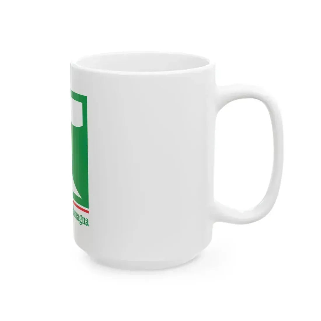 Flag of Emilia-Romagna de facto (Italy) White Coffee Mug - Go Mug Yourself