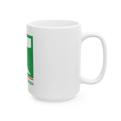 Flag of Emilia-Romagna de facto (Italy) White Coffee Mug - Go Mug Yourself