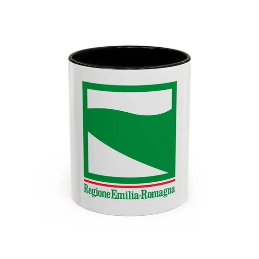 Flag of Emilia Romagna Italy - Accent Coffee Mug 11oz Black - Go Mug Yourself