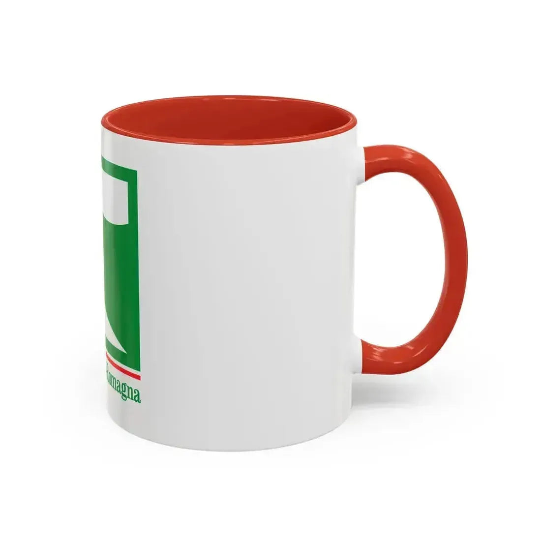 Flag of Emilia Romagna Italy - Accent Coffee Mug - Go Mug Yourself