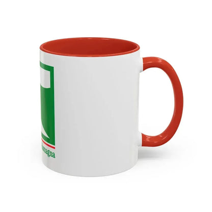 Flag of Emilia Romagna Italy - Accent Coffee Mug - Go Mug Yourself