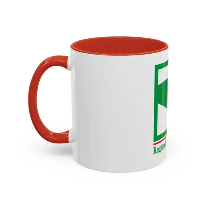 Flag of Emilia Romagna Italy - Accent Coffee Mug - Go Mug Yourself