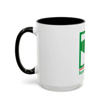 Flag of Emilia Romagna Italy - Accent Coffee Mug - Go Mug Yourself