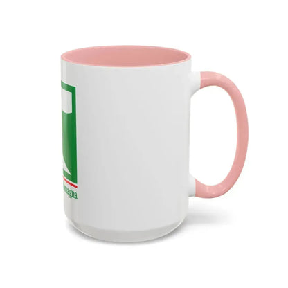 Flag of Emilia Romagna Italy - Accent Coffee Mug - Go Mug Yourself