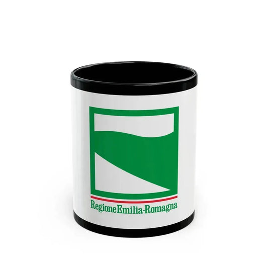 Flag of Emilia Romagna Italy - Black Coffee Mug 11oz - Go Mug Yourself