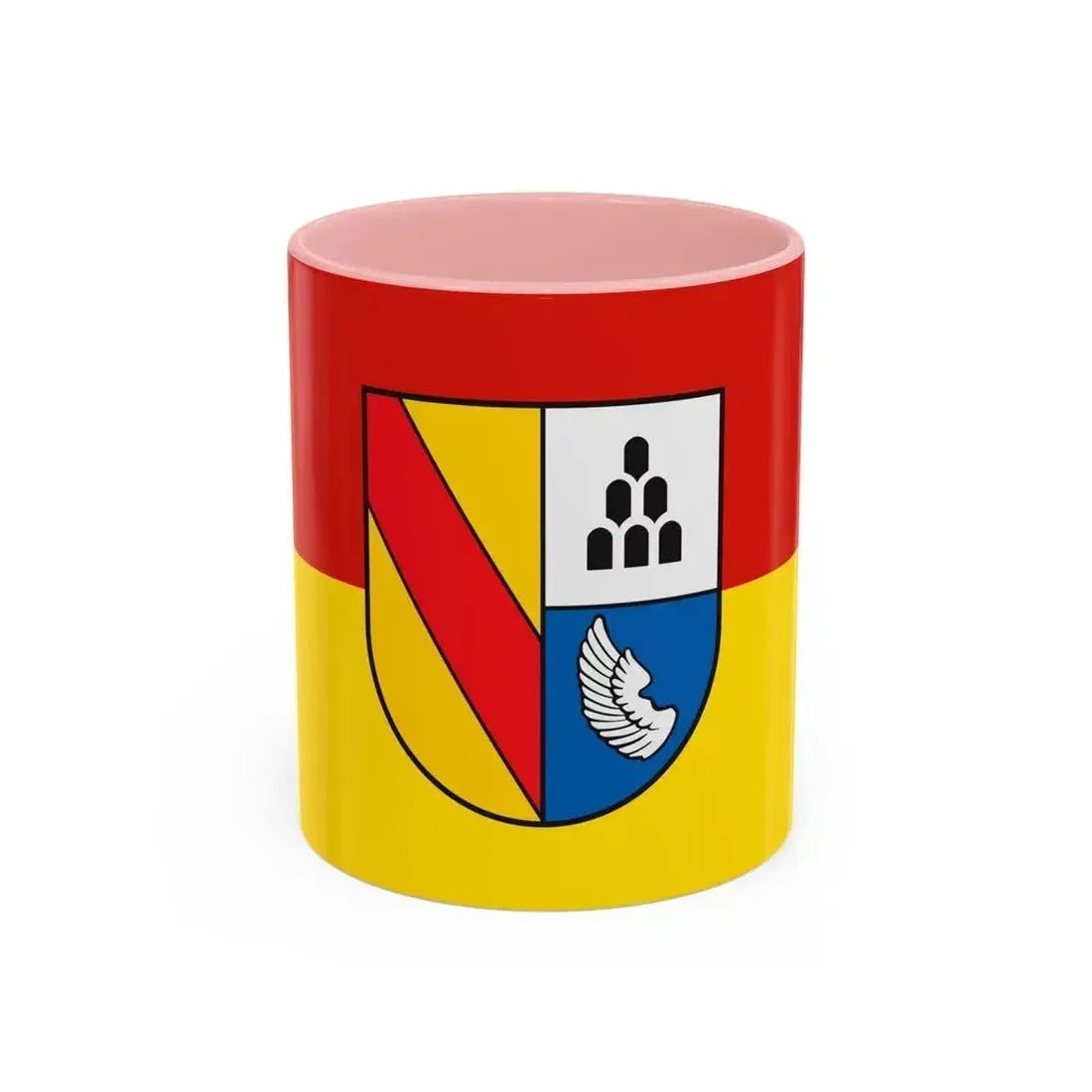 Flag of Emmendingen Germany - Accent Coffee Mug 11oz Pink - Go Mug Yourself