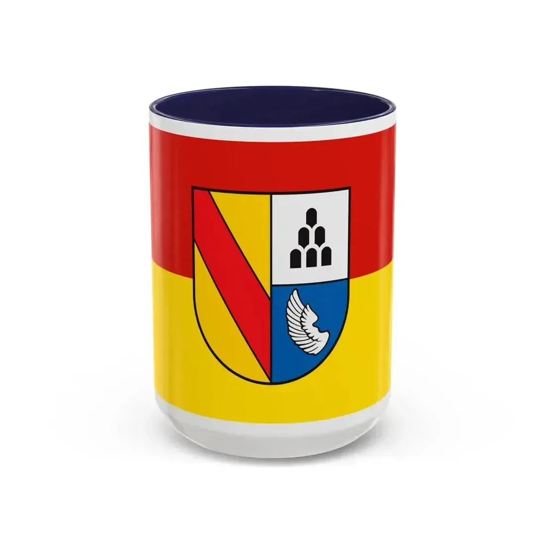 Flag of Emmendingen Germany - Accent Coffee Mug 15oz Navy - Go Mug Yourself