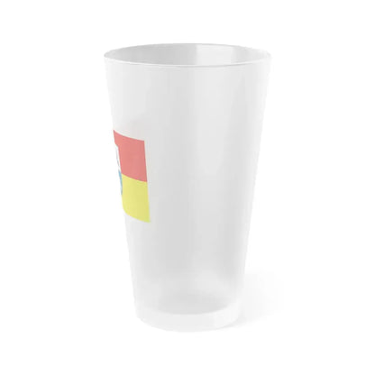 Flag of Emmendingen Germany - Frosted Pint Glass 16oz - Go Mug Yourself