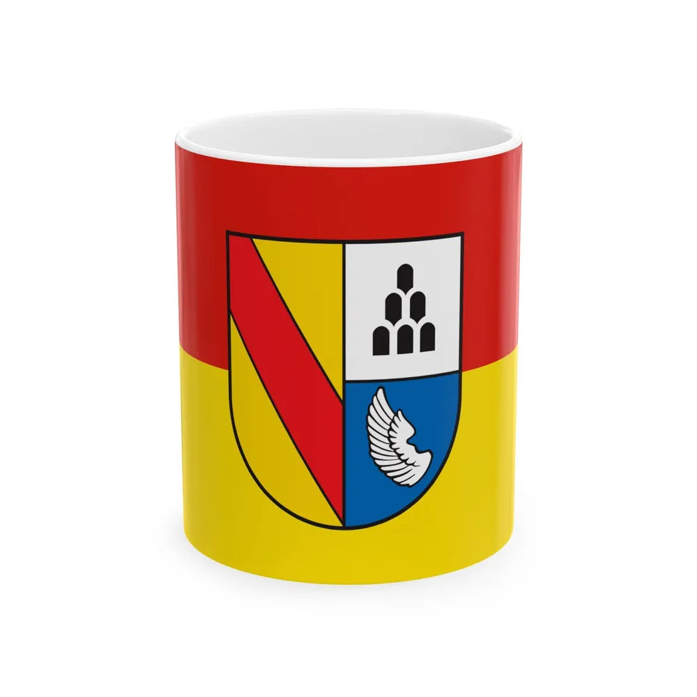 Flag of Emmendingen Germany - White Coffee Mug-11oz-Go Mug Yourself