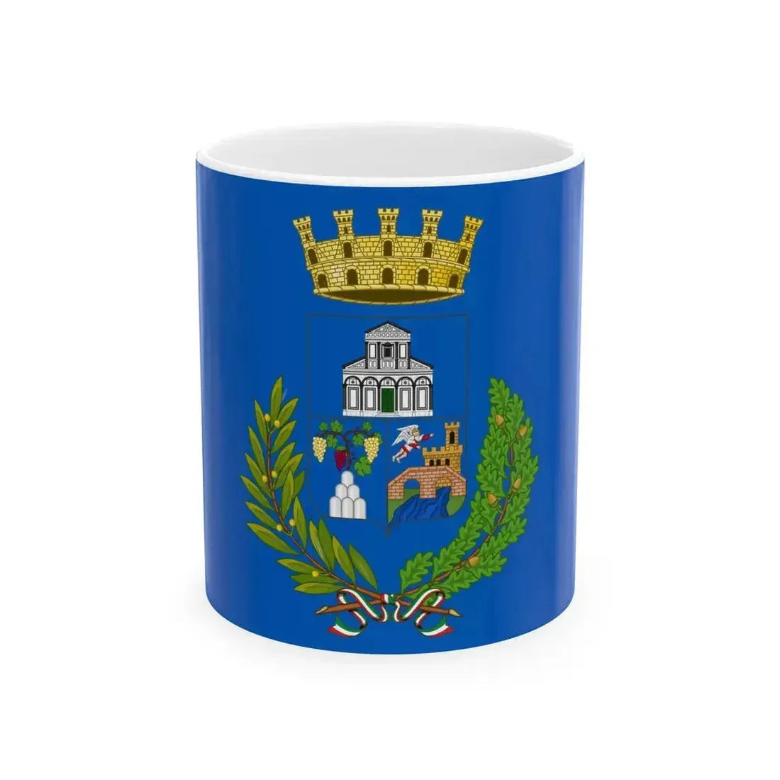 Flag of Empoli (Italy) White Coffee Mug 11oz - Go Mug Yourself