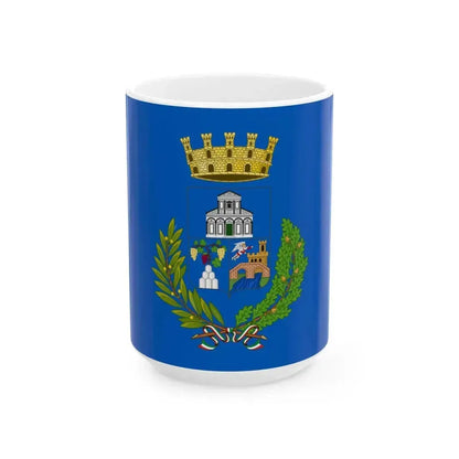 Flag of Empoli (Italy) White Coffee Mug 15oz - Go Mug Yourself