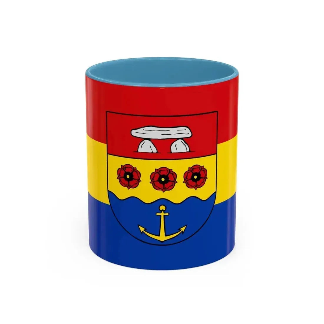 Flag of Emsland Germany - Accent Coffee Mug 11oz Light Blue - Go Mug Yourself