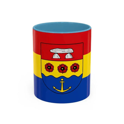 Flag of Emsland Germany - Accent Coffee Mug 11oz Light Blue - Go Mug Yourself
