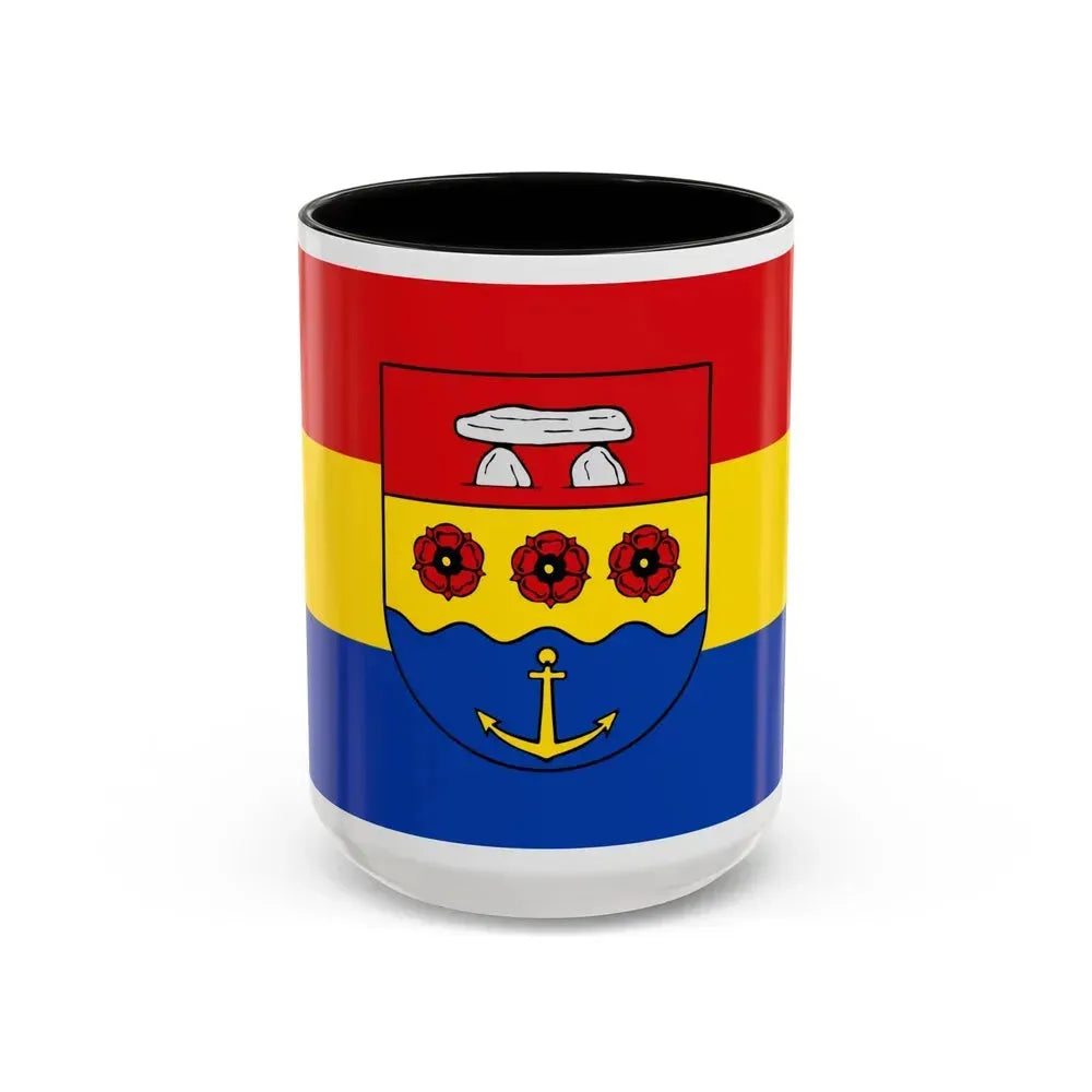 Flag of Emsland Germany - Accent Coffee Mug 15oz Black - Go Mug Yourself
