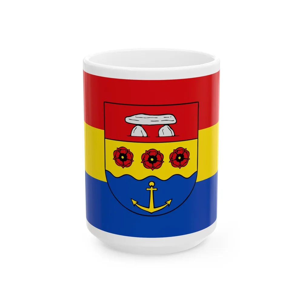 Flag of Emsland Germany - White Coffee Mug-15oz-Go Mug Yourself