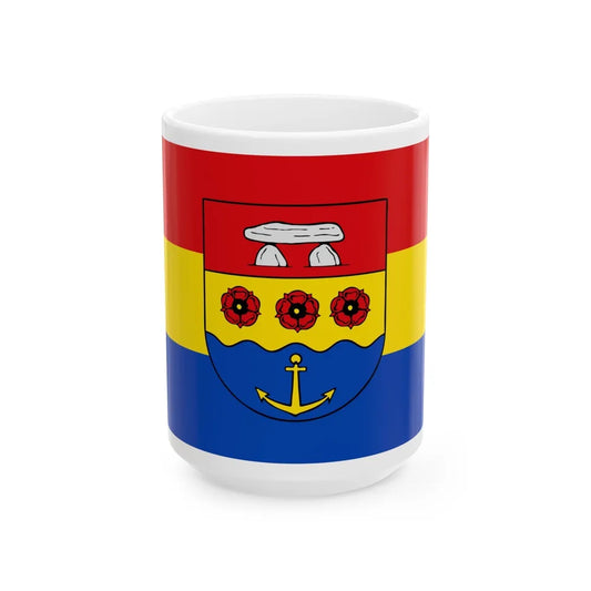 Flag of Emsland Germany - White Coffee Mug-15oz-Go Mug Yourself