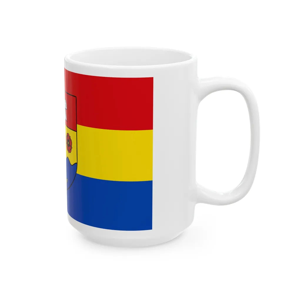 Flag of Emsland Germany - White Coffee Mug-Go Mug Yourself