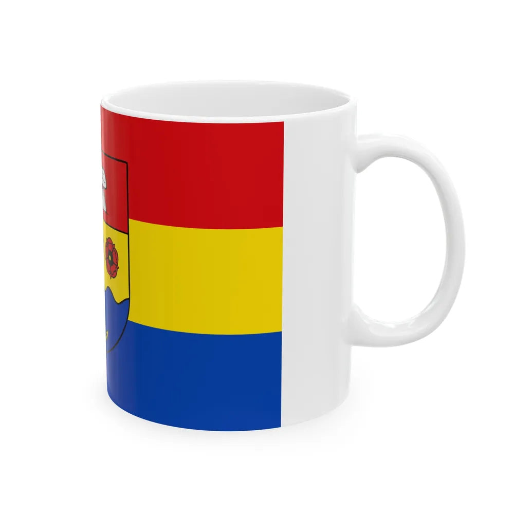 Flag of Emsland Germany - White Coffee Mug-Go Mug Yourself