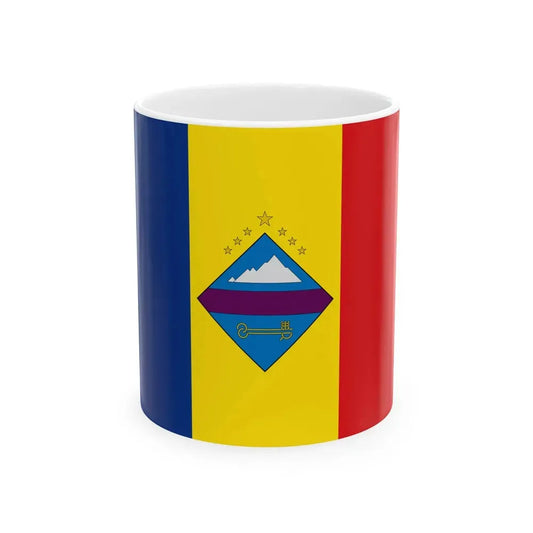 Flag of Encamp (Andorra) White Coffee Mug 11oz - Go Mug Yourself