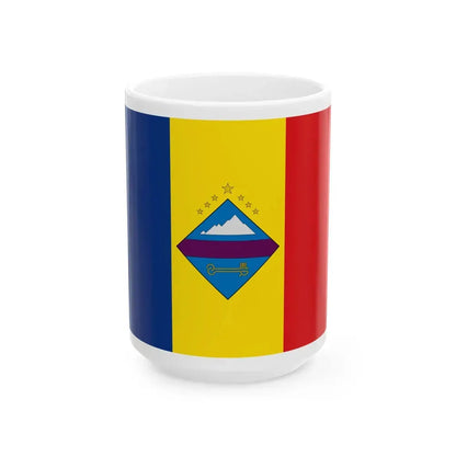 Flag of Encamp (Andorra) White Coffee Mug 15oz - Go Mug Yourself